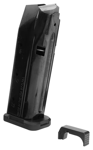 Shield Arms S15STARTERKIT S15 Magazine  15rd For Glock 43X/48 with Magazine Release, Black Steel