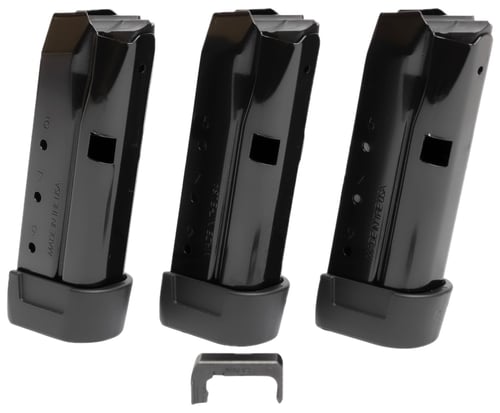 Shield Arms Z9COMBO3M1C Z9 Magazine Combo 9rd 9mm Luger Compatible w/Glock 43, Black