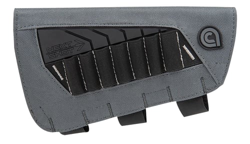 Allen 8524 Next Shot Bridger Cartridge Carrier Black/Gray .223-300 Win Magnum Capacity 7rd Rifle Buttstock Mount Features Soft Cheek Piece