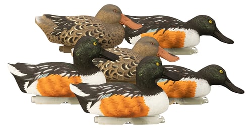 Higdon Outdoors 19963 Standard  Shoveler Species Multi Color Foam Filled 6 Pack