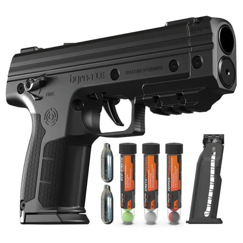 Byrna Technologies LK68300-1-BLK-PEPPER Byrna Le Pepper Kit CO2 .68 7rd Black Rubber Grips