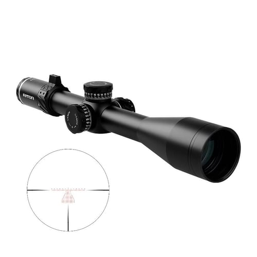 RITON 5 CONQUER SCOPE 5-25X56 34MM FFP ILLUM MOR MOA BLACK