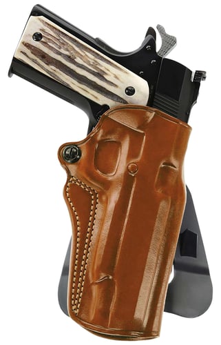 Galco SM2-266R Speed Master 2.0 OWB Tan Leather Paddle Fits Kimber/Springfield 1911 4