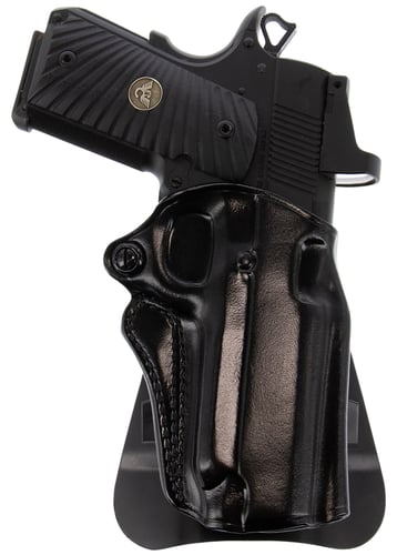 Galco SM2-266RB Speed Master 2.0 OWB Black Leather Paddle Fits Kimber/Springfield 1911 4