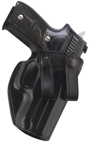 Galco SUM838B Summer Comfort  IWB Black Leather Belt Loop Fits Glock 42/Sig P365 SAS/STD/.380 Right Hand