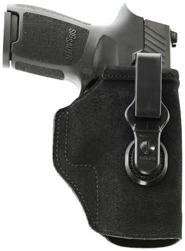 Galco TUC884B Tuck-N-Go 2.0 IWB Black Leather UniClip/Stealth Clip Fits Staccato P Ambidextrous