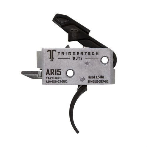 TriggerTech AH0SDB33NNC Duty  Curved Trigger Single-Stage 3.50 lbs Draw Weight Fits AR-15