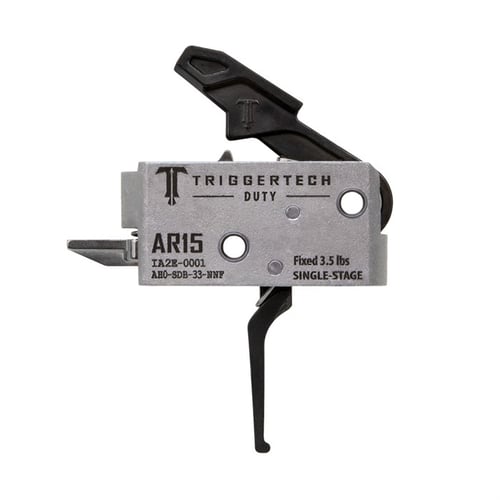 TriggerTech AH0SDB33NNF Duty  Flat Trigger Single-Stage 3.50 lbs Draw Weight Fits AR-15