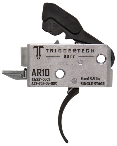 TriggerTech AHTSDB33NNC Duty  Curved Trigger Single-Stage 3.50 lbs Draw Weight Fits AR-10