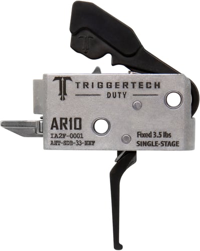 TRIGGERTECH AR-15 SINGLE STAGE BLACK DUTY FLAT