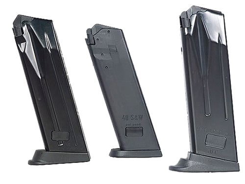 HK 207314S OEM  Black Detachable with Extended Floor Plate 9rd 40 S&W for H&K P2000SK (Subcompact)