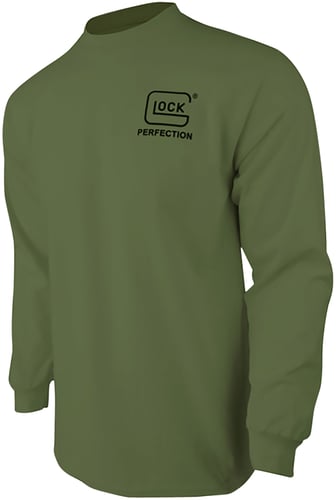 Glock AP96065 Born In Austria  Military Green Pre-Shrunk Cotton Long Sleeve Small