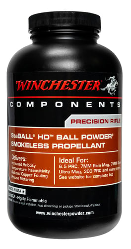 Winchester Powder STABALLHD8 Staball HD Rifle Powder 8LB