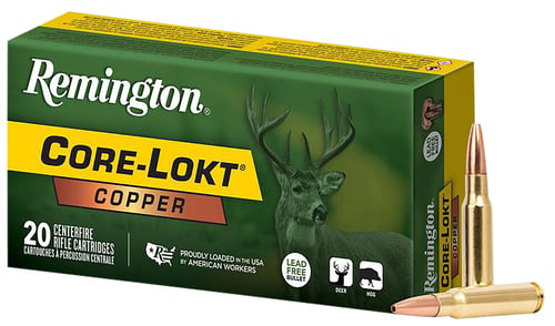 REMINGTON 308 WIN 150GR COPPER CORE-LOKT HP 20RD 10BX/CS