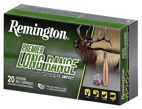 Remington Ammunition R28829 Premier Long Range 7mm PRC 175 gr Speer Impact 20 Per Box/ 10 Case