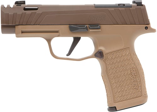 Sig Sauer P365XL Spectre Comp Coyote Handgun 9mm Luger 12rd Magazine(2) 17rd Steel Mag(1) 3.1
