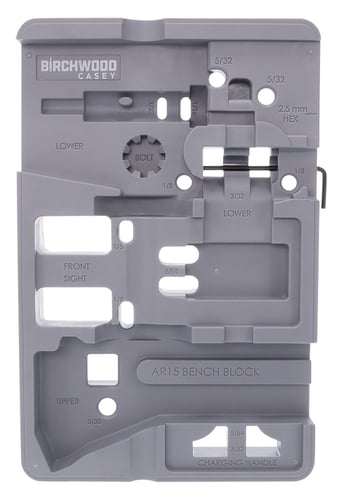 Birchwood Casey ARBENCH-BLOCK Bench Block  Gray AR-15