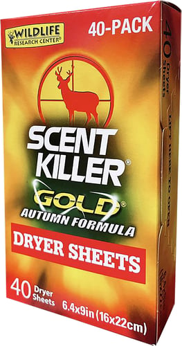 Wildlife Research Scent Killer Gold Dryer Sheets