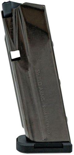 Shield Arms SAS15BLKNGEN3 S15 Magazine Gen 3 15rd For Glock 43X/48, Black Nickel Steel