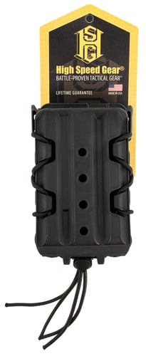 High Speed Gear 162R01BK X2R Taco V2 Mag Pouch Double, Black Polymer, Belt Clip/MOLLE U-Mount, Compatible w/ AR/AK Rifle Mags