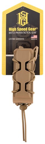 High Speed Gear 16PT01CB TACO V2 Mag Pouch Single, Coyote Brown Polymer, Belt Clip/MOLLE U-Mount, Compatible w/ Pistol Mags