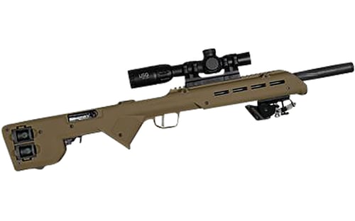 Desert Tech TRK22FDE TREK-22 Rifle Chassis Flat Dark Earth Synthetic Fixed Bullpup Fits Ruger 10/22 26.75