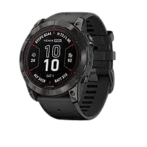Garmin 0100277810 Fenix 7X Pro Sapphire Solar Edition GPS/Smart Features 32GB Memory, Gray, Band Size 51mm, Compatible w/ iPhone/Android
