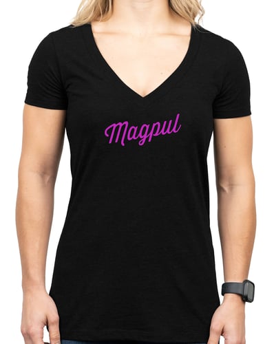 Magpul MAG1336-001-2X Rover Script Womens Black Cotton/Polyester Short Sleeve 2XL