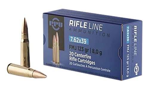 TR&Z PP739S Metric Rifle Rifle Line 7.62x39mm 123 gr Round Nose Soft Point 20 Per Box/ 50 Case