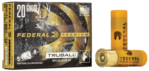 Federal PB203RS Premium Vital-Shok TruBall 20 Gauge 2.75