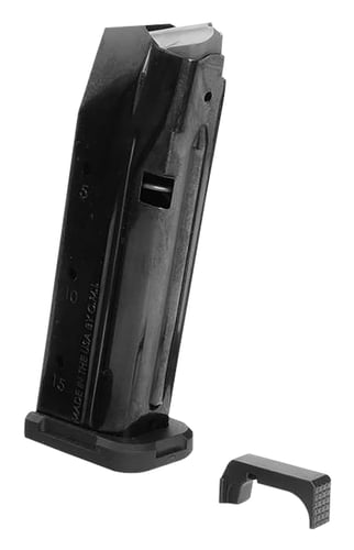 Shield Arms S15STARTERKITG3 S15 Magazine Gen 3 15rd For Glock 43X/48, Black Nitride Steel, with Aluminum Mag Release