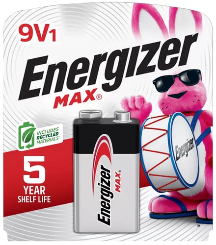 Energizer 522BP MAX 9V Battery  Alkaline 9.0 Volts, Qty (24) Single Pack