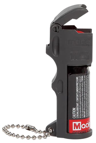 Mace 80745 Pocket Pepper Spray OC Pepper Range 10 ft Black Includes Built in Keychain