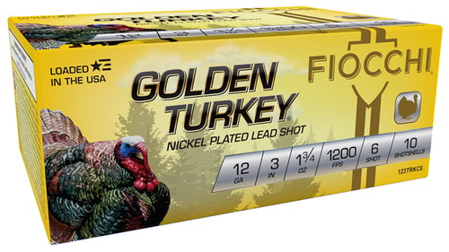 Fiocchi 123TRKC6 Golden Turkey  12 Gauge 3