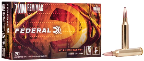 Federal F7RFS2 Fusion  7mm Rem Mag 175 gr Fusion Soft Point 20 Per Box/ 10 Case