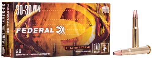 Fusion F3030FS2 Rifle Ammo 30-30 WIN, 170 Grains, 2200 fps, 20, Boxed