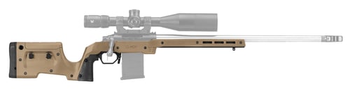Mdt Sporting Goods Inc 104690FDE XRS Chassis FDE Aluminum Core with Polymer Panels, Adj. Cheekrest, M-LOK Forend, Interchangeable Grips, AICS Mag Compatible, Fits Short Action Howa 1500