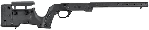 Mdt Sporting Goods Inc 104691BLK XRS Chassis Black Aluminum Core with Polymer Panels, Adj. Cheekrest, M-LOK Forend, Interchangeable Grips, AICS Mag Compatible, Fits Short Action Remington 700