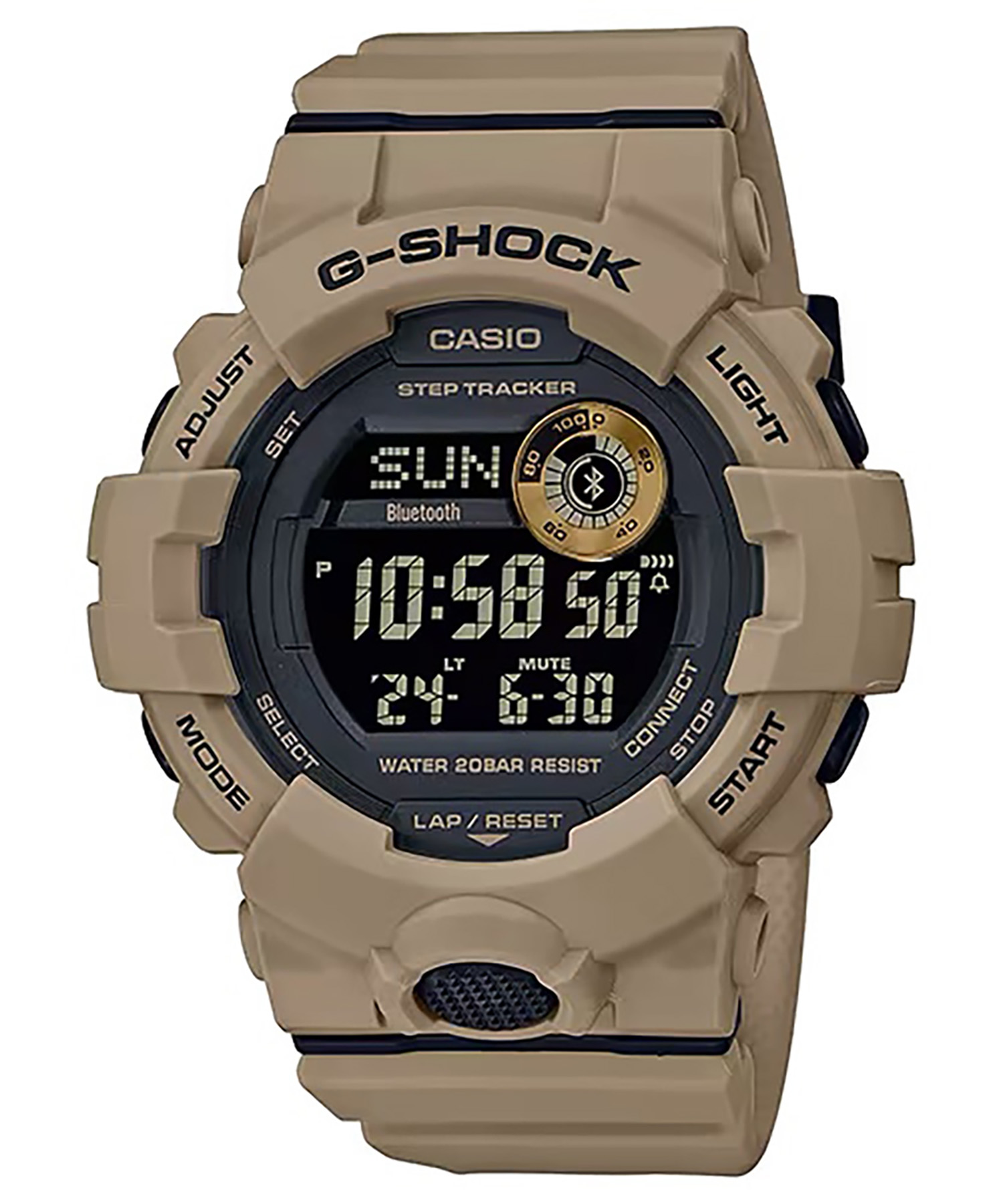 G-shock/vlc Distribution GBD800UC5 G-Shock Tactical Move Power Trainer Fitness Tracker Tan