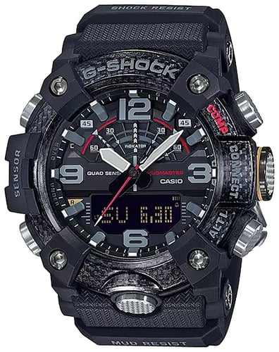 G-shock/vlc Distribution GGB1001A G-Shock Tactical MudMaster Keep Time Black Size 145-215mm Features Digital Compass