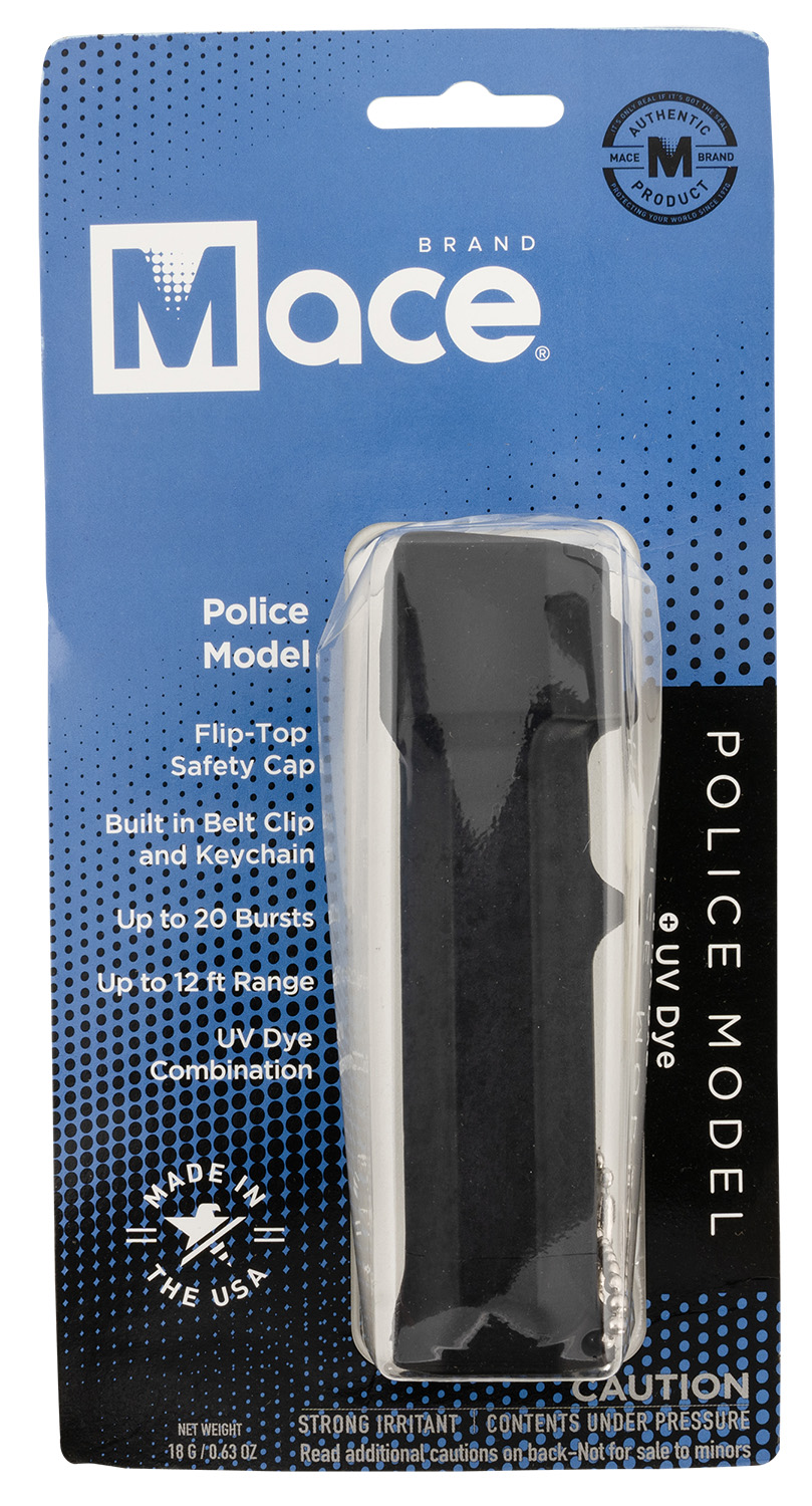 Mace 80750 Police Pepper Spray OC Pepper Range 12 ft Black