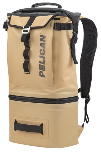 PELICAN SOFT COOLER BACKPACK COMPRESSION MOLDED COYOTE