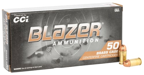 CCI BLAZER BRASS 380 ACP 95GR FMJ 50RD 20BX/CS