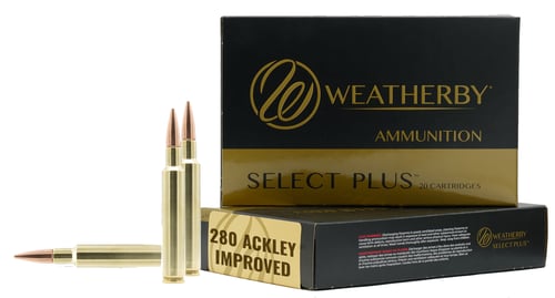 Weatherby M280A139HCB Select Plus  280 Ackley Improved 139 gr 20 Per Box/ 10 Case