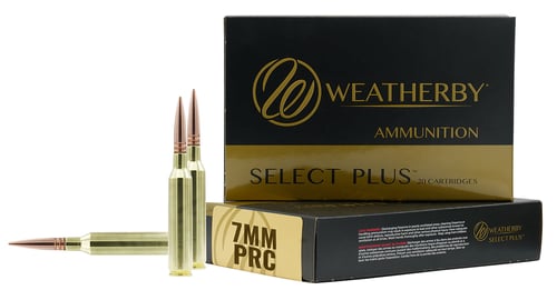 Weatherby R7PRC175EH Select Plus  7mm PRC 175 gr 20 Per Box/ 10 Case