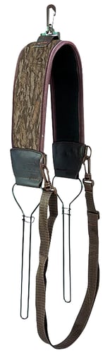 Drake Waterfowl DW4090006 Game Tote Over the Shoulder 2 Wire Loops, Mossy Oak Bottomland, Neoprene Shoulder Strap, Waist Strap