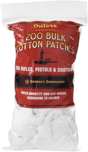 Outers 42380 Cotton Bulk Cleaning Patches, ALL SIZES- 200 CT