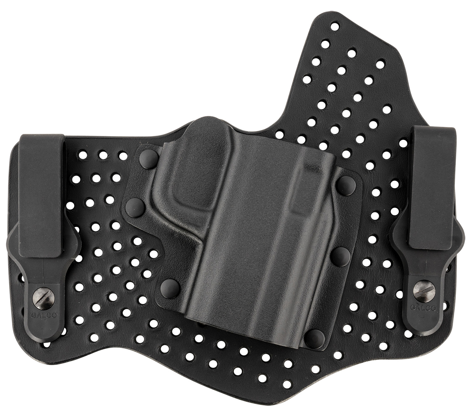 Galco KA472B KingTuk Air IWB Black Kydex/Leather Fits S&W M&P 9/40, UniClip/Stealth Clip, Right Hand