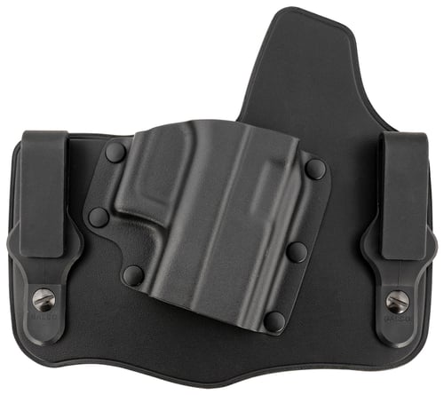 Galco KC800RB KingTuk Classic IWB Black Kydex/Leather Fits Glock 43/43x, UniClip, Right Hand