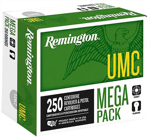 Remington L9MM3A UMC Mega Pack Pistol Ammo 9MM, MC, 115 Gr, 1145